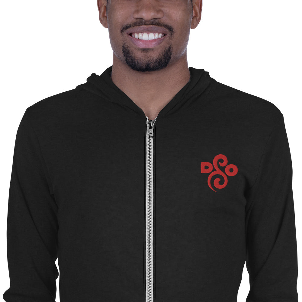 DSO Unisex zip hoodie